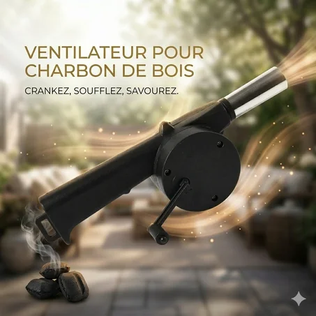 Ventilateur pour Charbon de Bois – Allumage Rapide BBQ