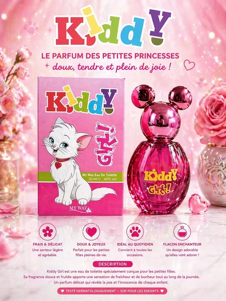 ✨ KiddY Girl – عطر البنات بلمسة منعشة وأنوثة ناعمة 💖