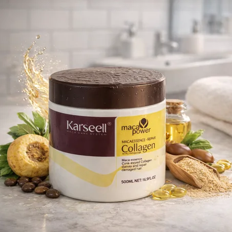 ماسك الكولاجين لإصلاح الشعر التالف بعمق