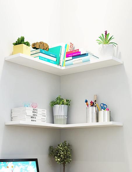 2 Etagères Salon Etagère d'angle Décoration Murale