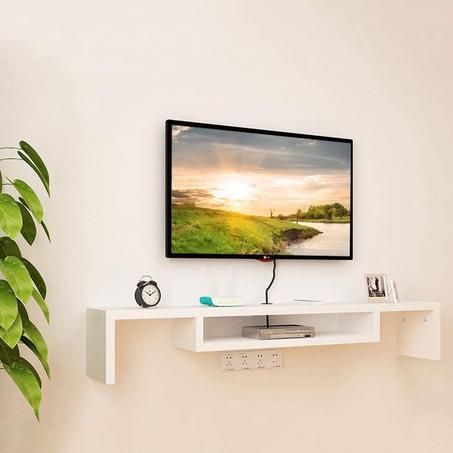 Meuble TV mural étagère flottante chambre salon mur