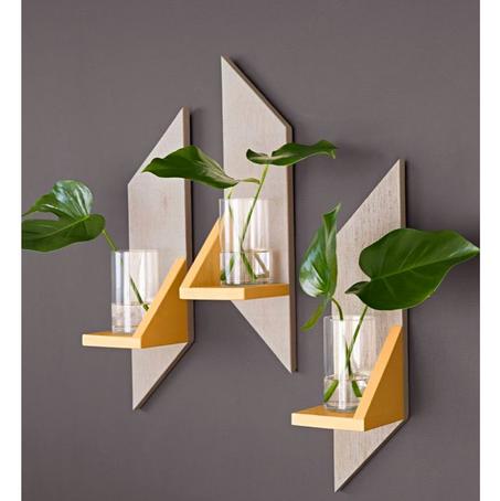 3 Étagères en bois fabriquées à la main