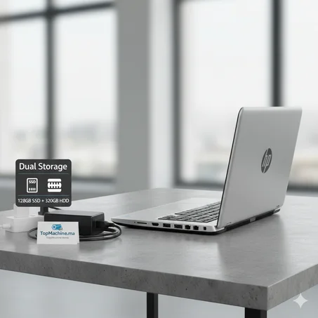 HP ProBook 640 G4 | i5 7ème Gén | 8Go RAM | Dual Storage : 128Go SSD + 320Go HDD