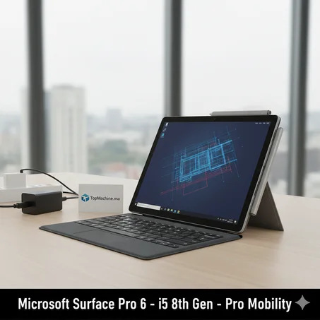 Microsoft Surface Pro 6 Tactile | Intel Core i5-8th | 8Go RAM | 256Go SSD | Ultra-Portable