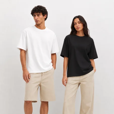 Oversized T shirt Black/White