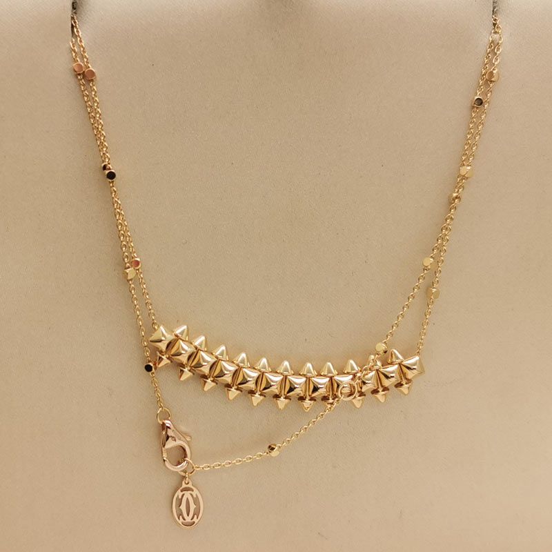 Collier cartier clash doré en acier inoxydable