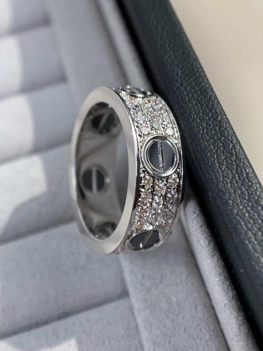 Bague Cartier løve pavée avec strass en acier inoxydable