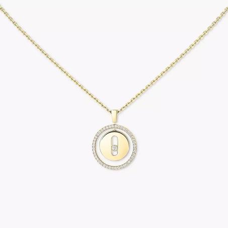 Collier Messika nacre strass en acier inoxydable