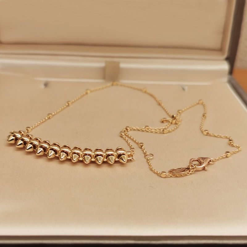 Collier cartier clash doré en acier inoxydable