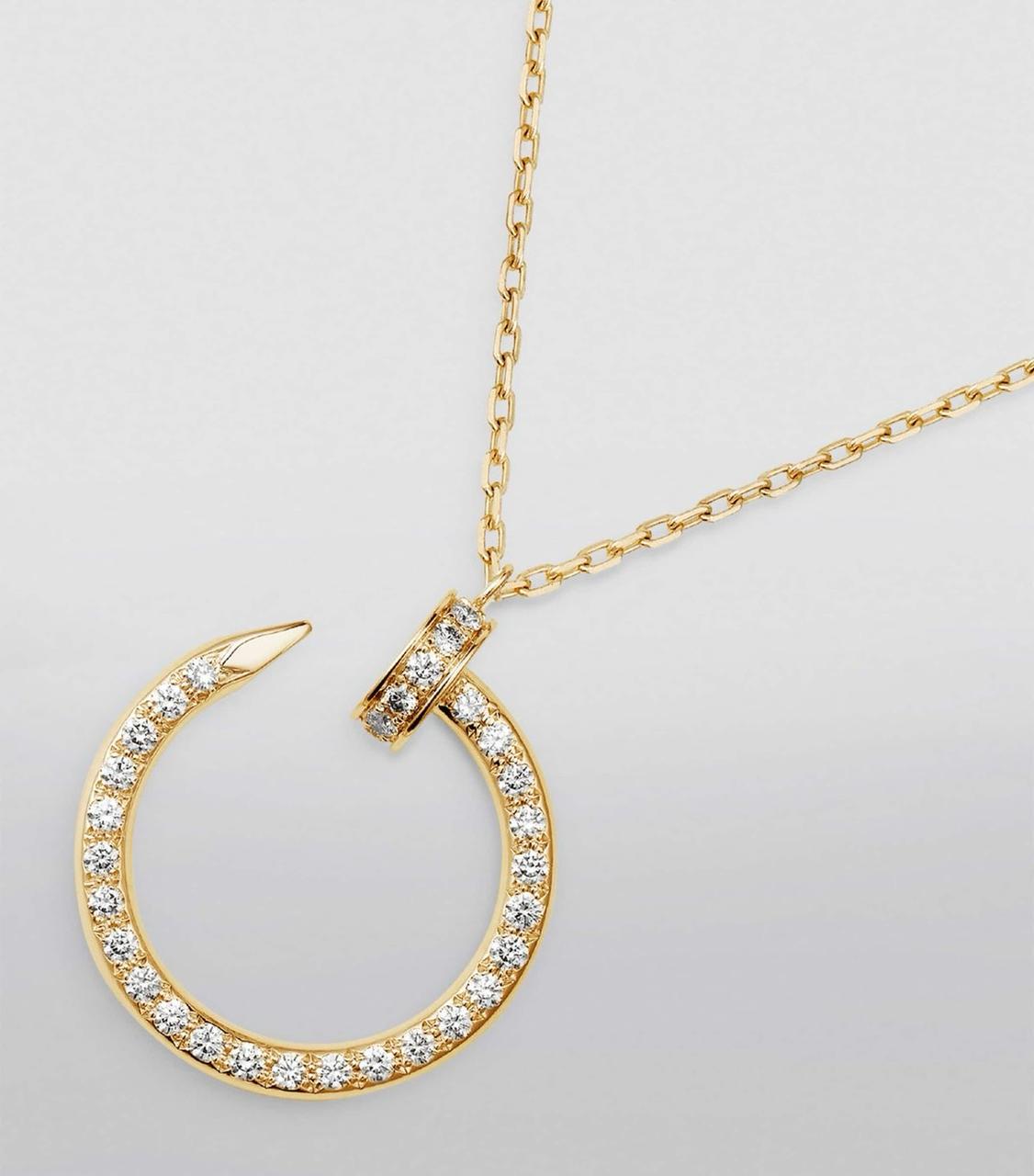 Collier femme CARTIER clou avec strass en acier inoxydable