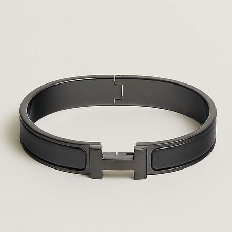 Bracelet homme acier noir HERMES avec packaging