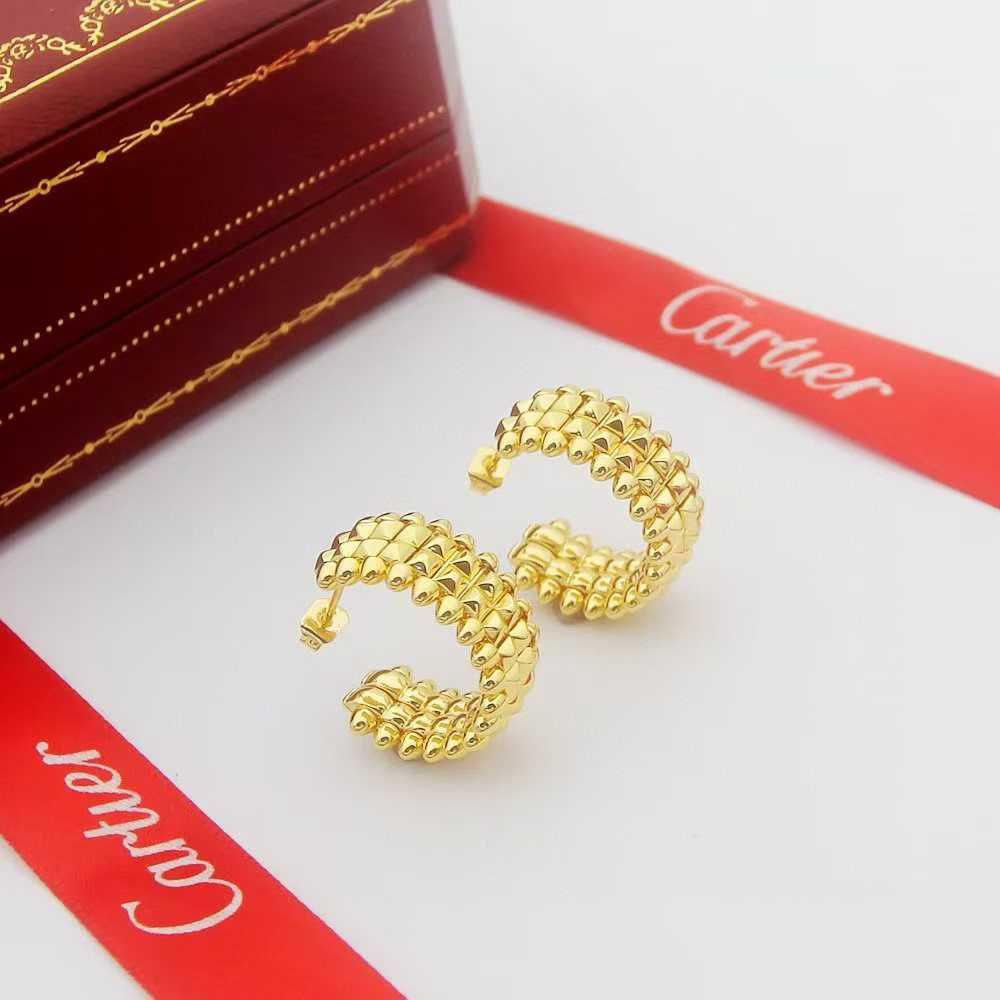 Boucles cartier clash double en acier inoxydable