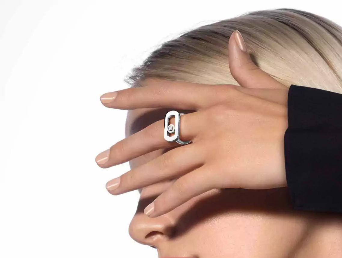 Bague Messika en acier inoxydable