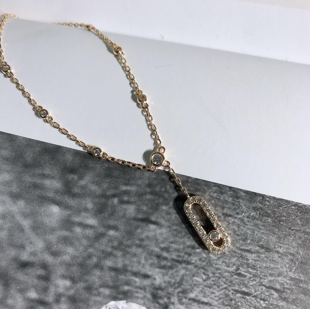 Collier femme doré MESSIKA en acier inoxydable