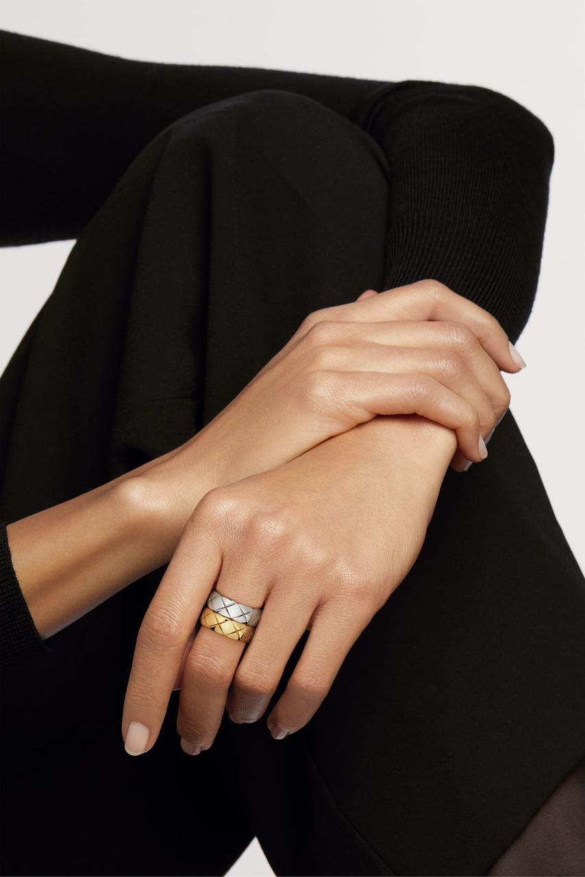 Bague Coco chanel en acier inoxydable