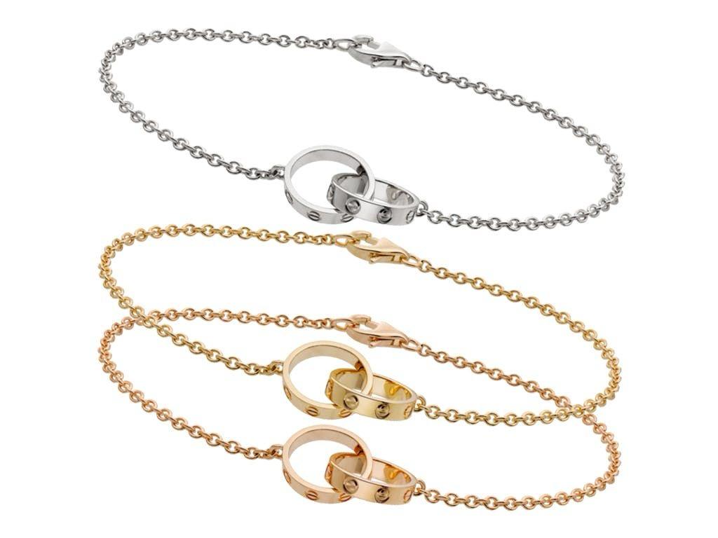 Gourmette femme CARTIER love en acier inoxydable