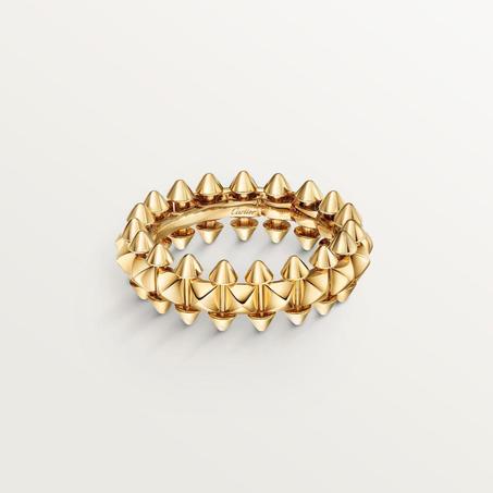 Bague cartier clash doré en acier inoxydable