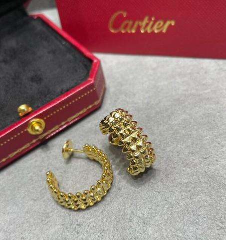 Boucles cartier clash double en acier inoxydable