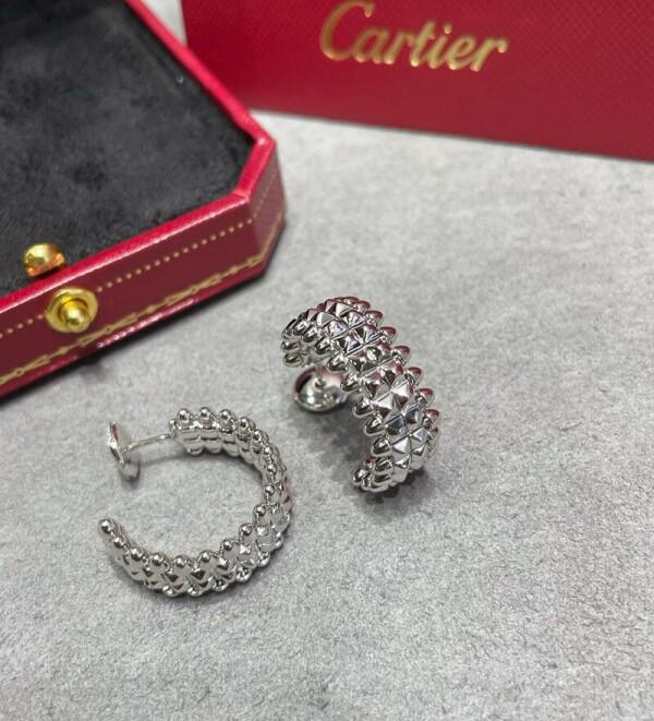Boucles cartier clash double en acier inoxydable