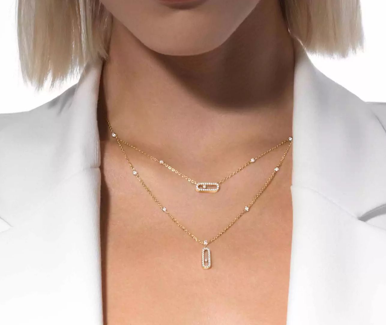 Collier Messika en acier inoxydable