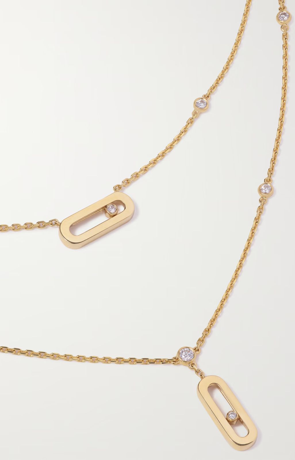 Collier Messika double en acier inoxydable