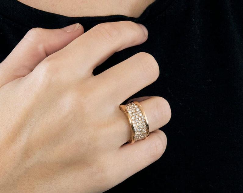 Bague femme BVLGARI B.Zéro full diamonds