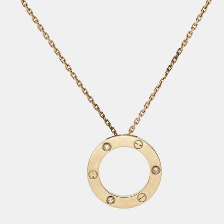 Collier CARTIER love avec 3 diamants en acier inoxydable