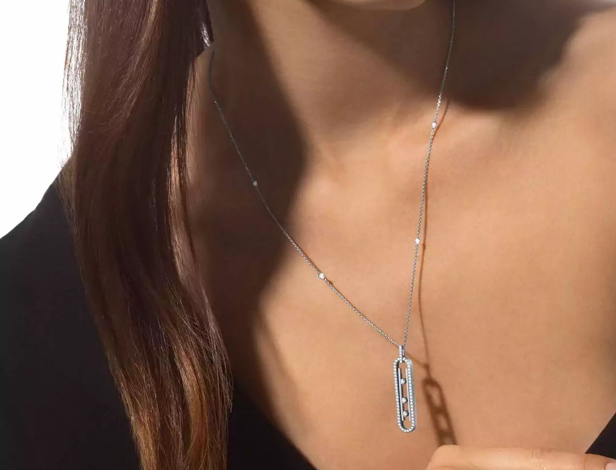 Collier messika en acier inoxydable