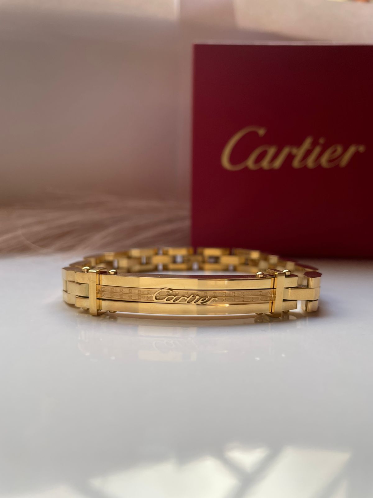 Bracelet hommes Cartier en acier avec packaging complet