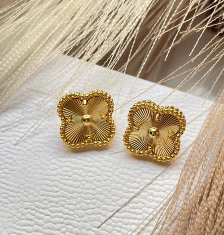 Boucles d'oreilles VAN CLEEF en acier inoxydable
