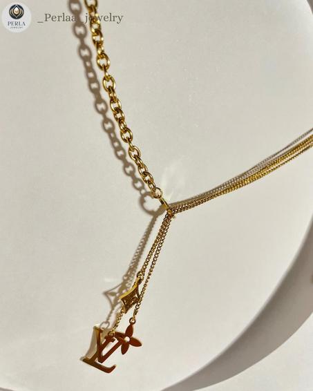 Collier femme doré en acier LOUIS VUITTON