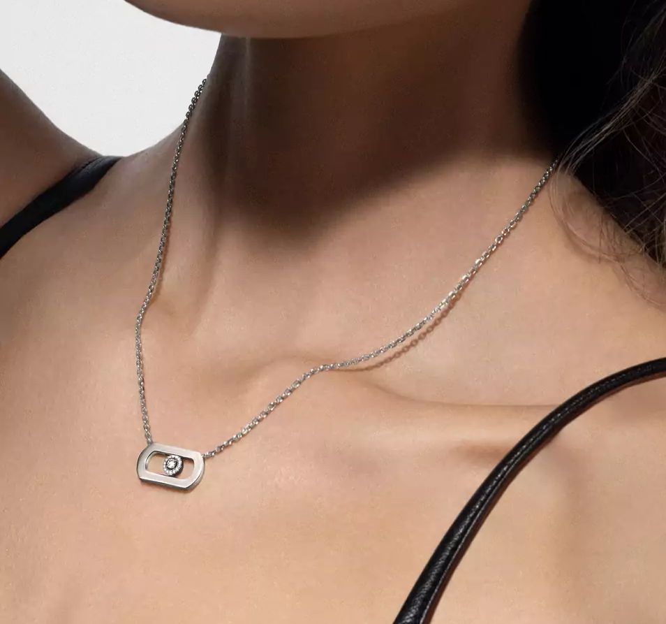 collier messika en acier inoxydable