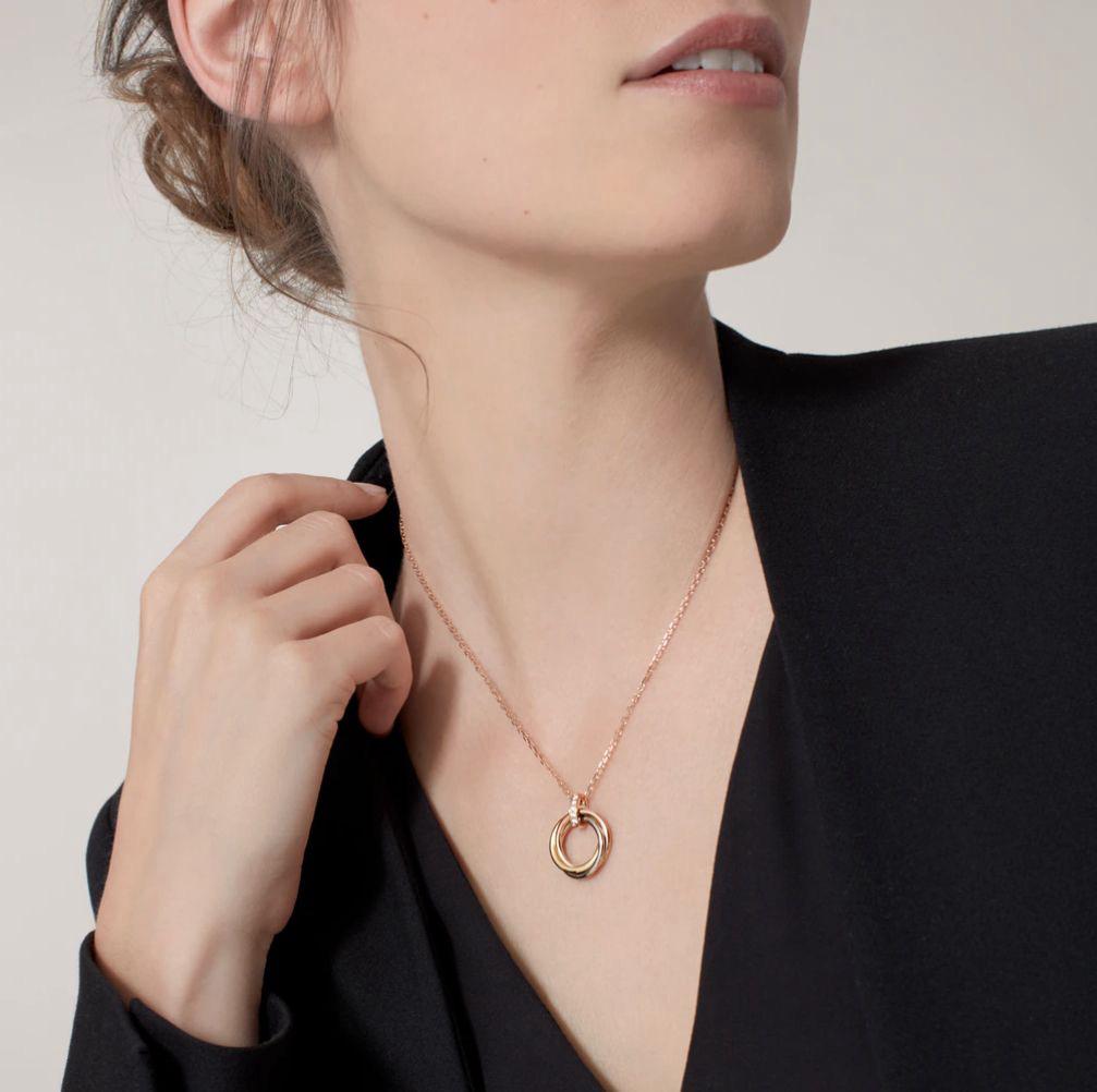 Collier femme CARTIER trinity en acier inoxydable