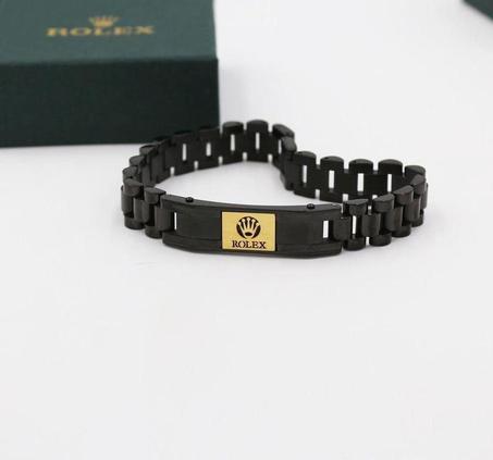 Gourmette homme ROLEX en acier avec packaging complet