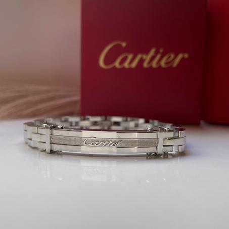 Bracelet hommes Cartier en acier avec packaging complet