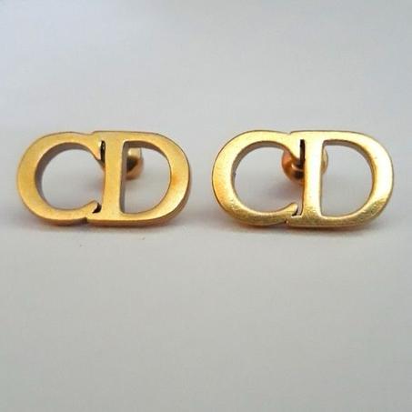 Boucles d'oreilles femme DIOR CD en acier inoxydable