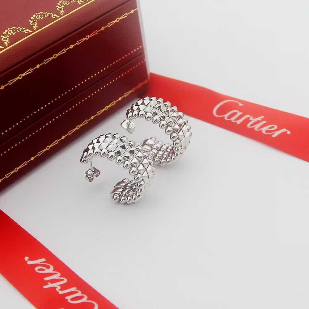 Boucles cartier clash double en acier inoxydable