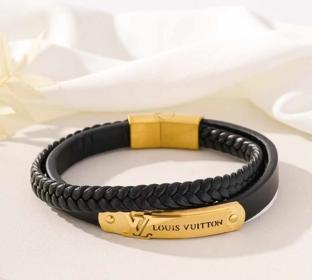 Bracelet homme LOUIS VUITTON cuir avec packaging complet