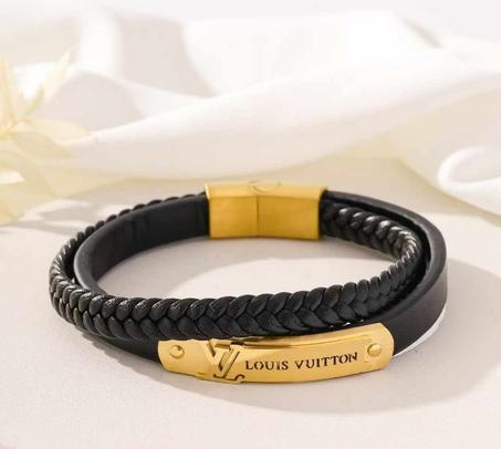 Bracelet homme LOUIS VUITTON cuir avec packaging complet