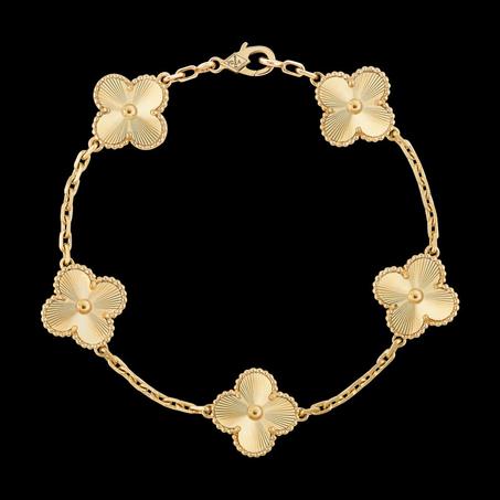 Gourmette Van cleef en acier inoxydable