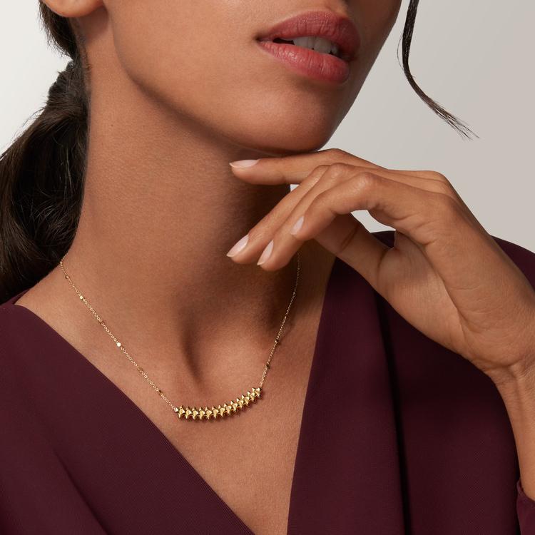 Collier cartier clash doré en acier inoxydable