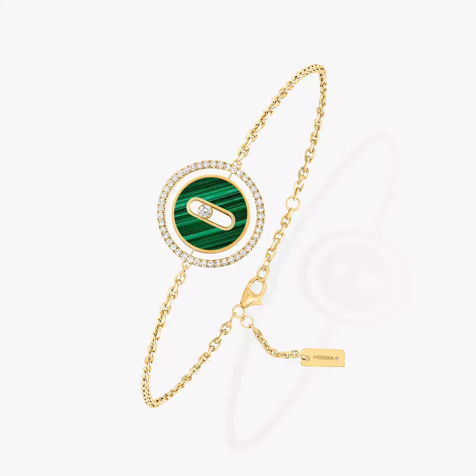 Gourmette Messika nacre strass  en acier inoxydable