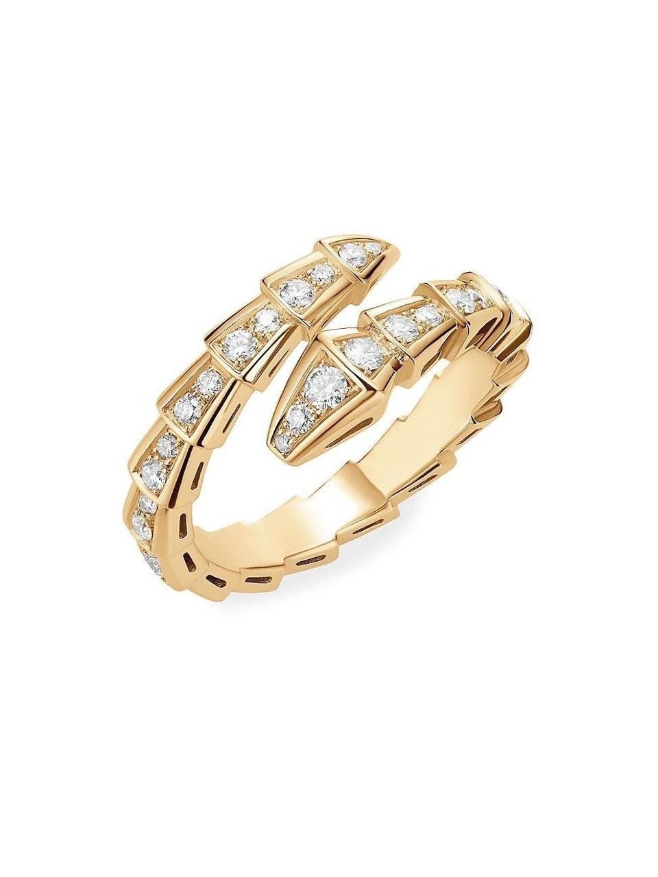 Bague femme BVLGARI en acier inoxydable