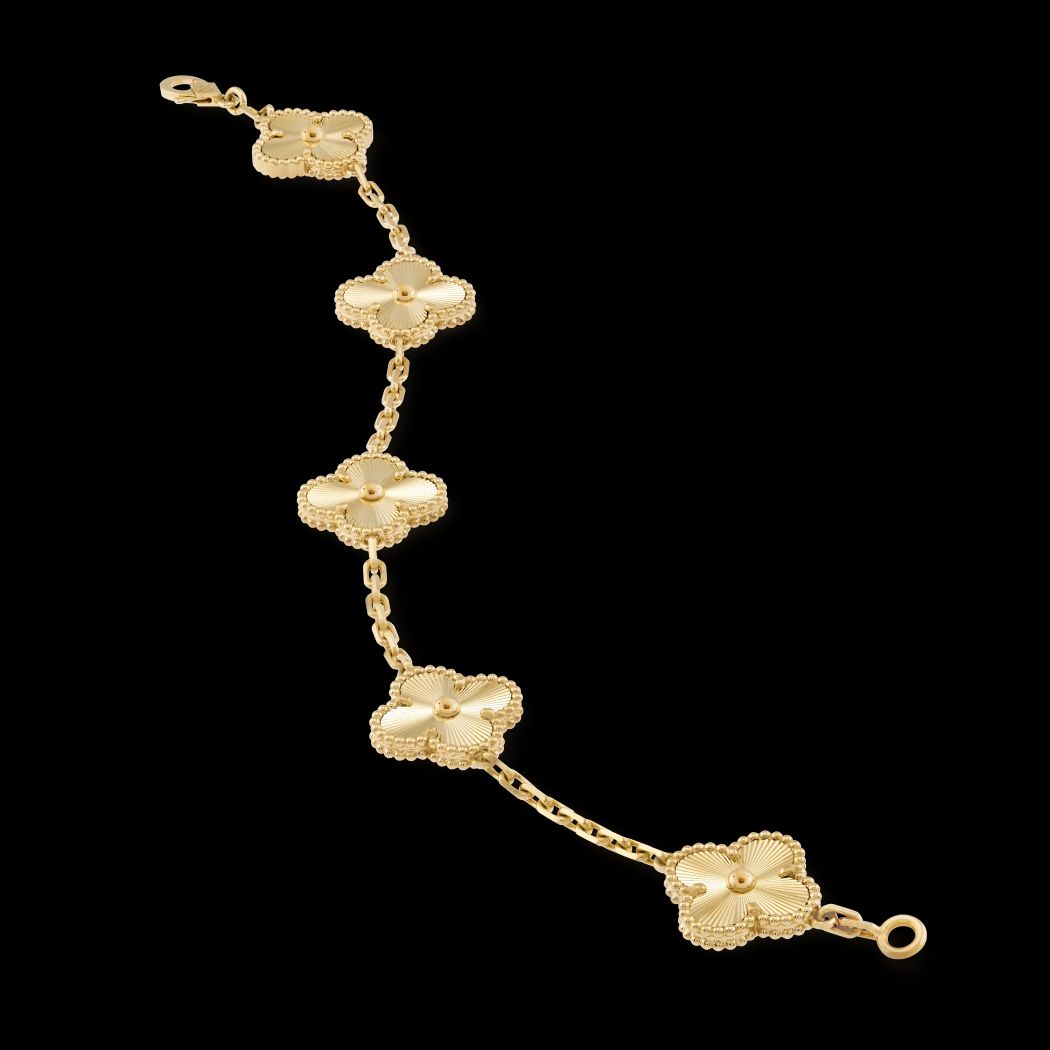 Gourmette Van cleef en acier inoxydable