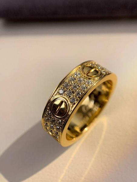 Bague Cartier løve pavée avec strass en acier inoxydable