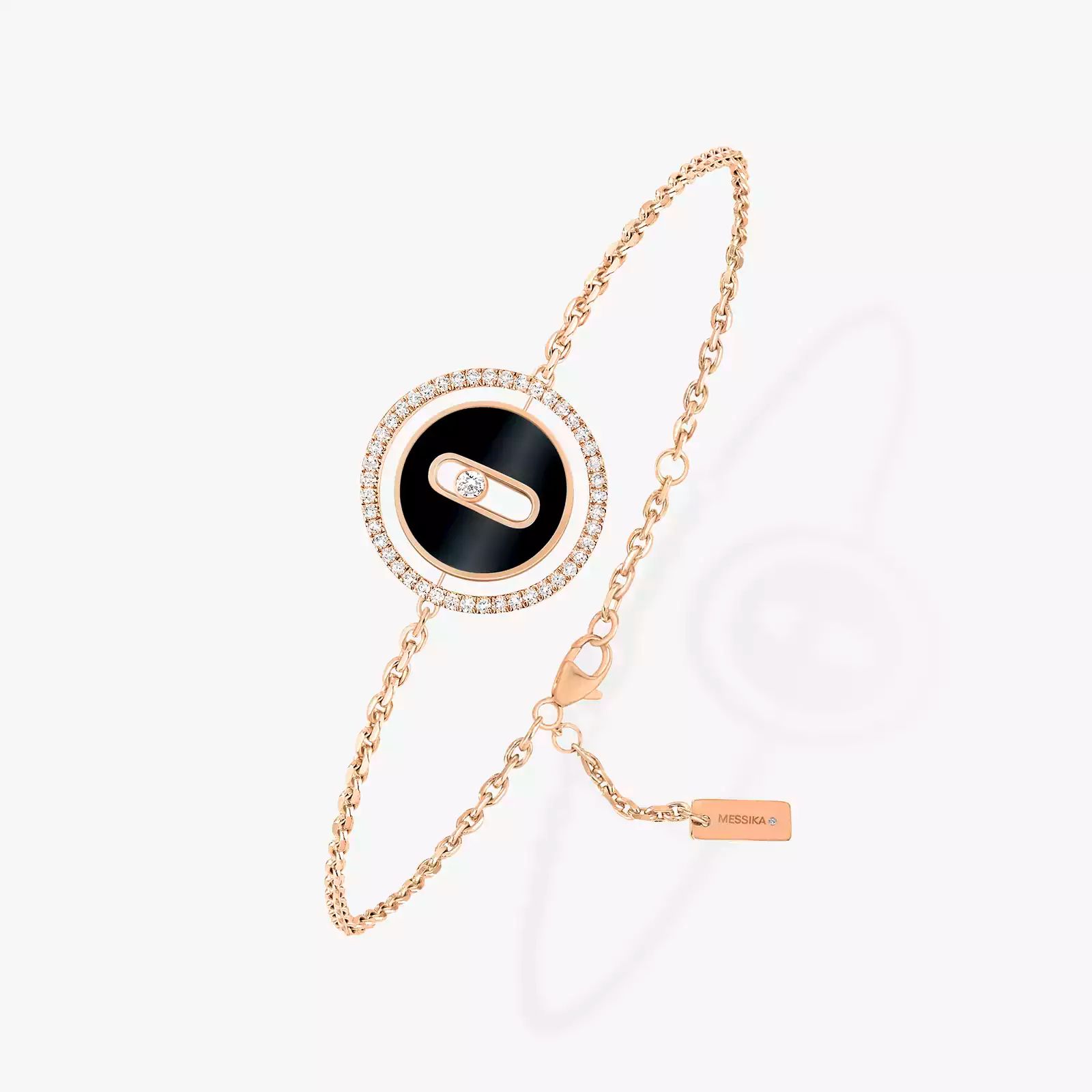 Gourmette Messika nacre strass  en acier inoxydable