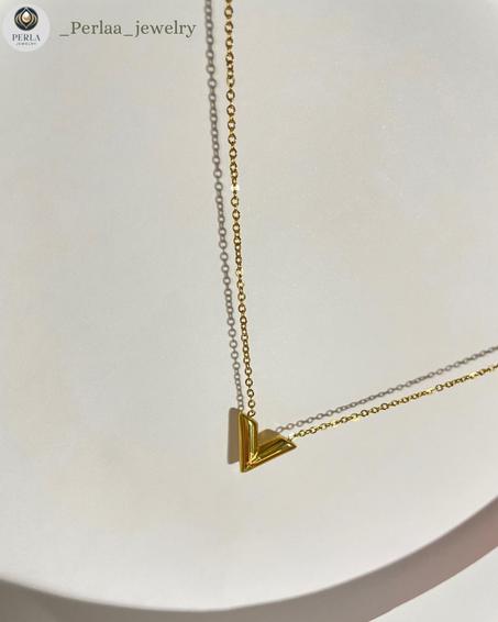 Colier femme LOUIS VUITTON doré en acier inoxydable