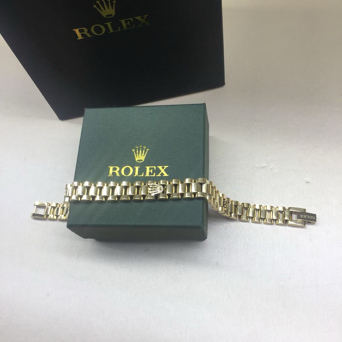 Bracelet homme en acier ROLEX avec packaging complet