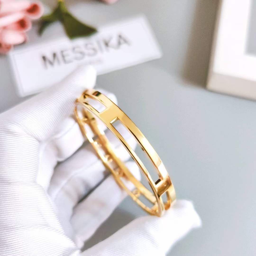 Bracelet MESSIKA avec strass en acier inoxydable