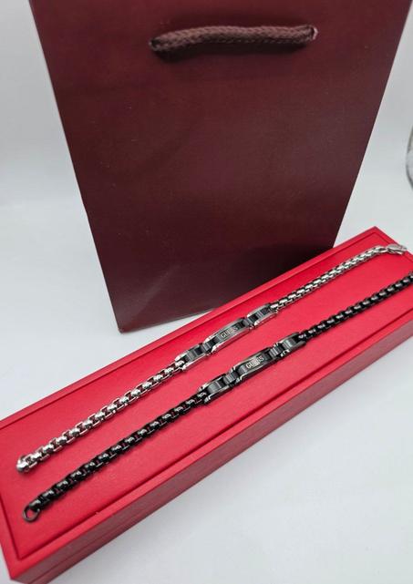 Bracelet en acier homme GUESS avec packaging complet